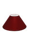 VK Lighting Konisch Lampenschirm Rot mit Durchmesser 35cm