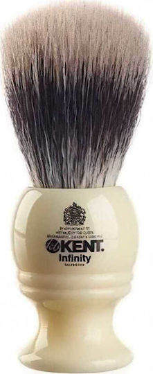 Kent INF1 Shaving Brush with Synthetic Hair Bristles White