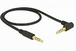 DeLock TRRS 3.5mm male - 3.5mm male Cable Black 1m (85610)