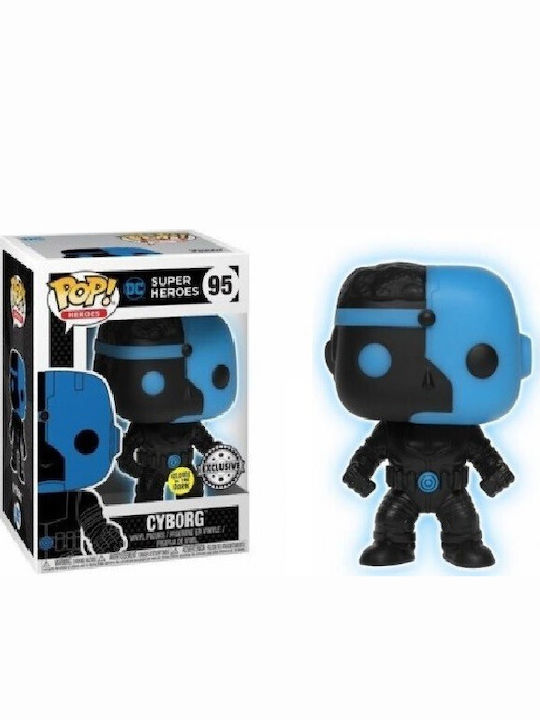 Funko Pop! Heroes: Cyborg Silhouette (Glows In The Dark) 95 (Exclusiv Glows in the Dark Special Edition