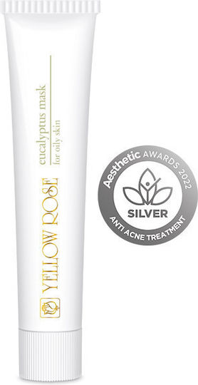 Yellow Rose Eucalyptus For Oily Skin Μάσκα Ομορφιάς Προσώπου για Επανόρθωση 50ml