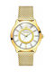 Breeze Essensia Watch with Gold Metal Bracelet