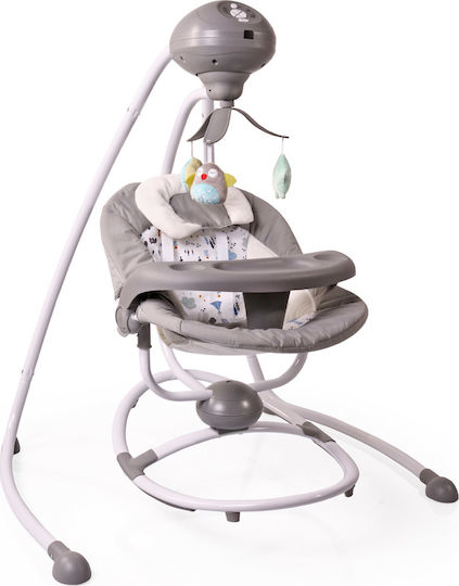 Cangaroo Electric Relax pentru Bebeluși Leagăn Woodsy cu Muzică Gri pentru Copil până la 9kg