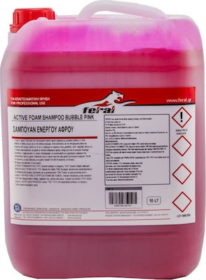 Feral Foam Cleaning for Body with Scent Bubble Gum Σαμπουάν Ενεργού Αφρού Bubble Pink 10lt 18678