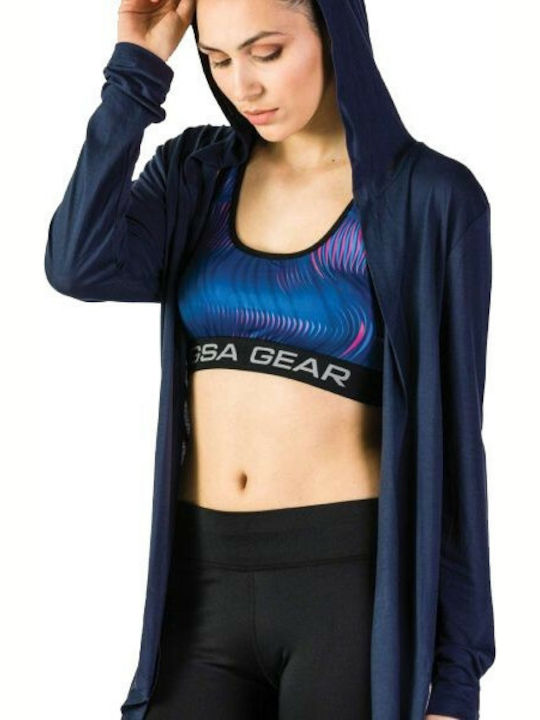 GSA Glory & Heritage Women's Hooded Cardigan Blue