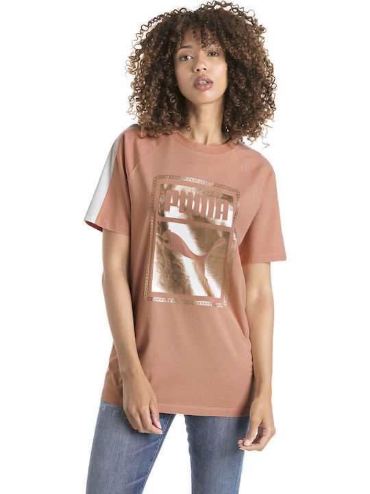 Puma T7 Chains Tee Women's T-shirt Pink