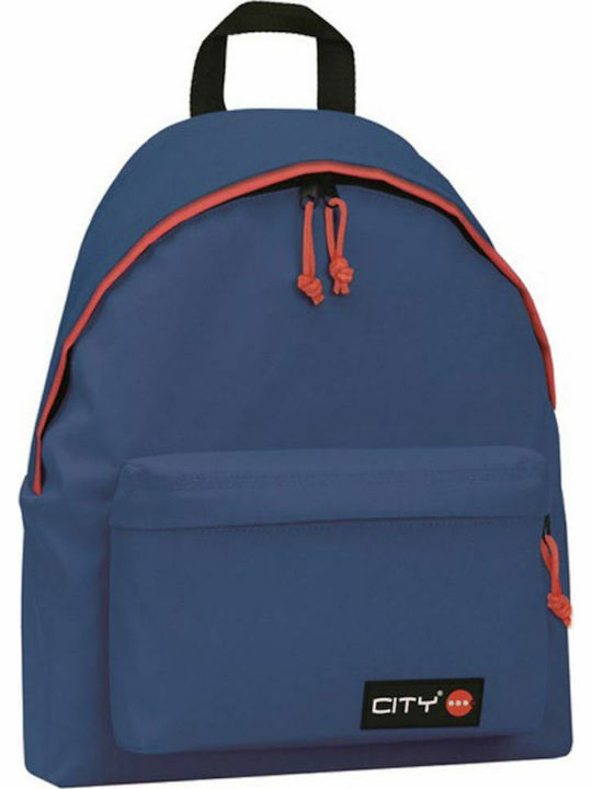 Lyc Sac City The Drop Blue & Orange School Bag ...