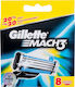 Gillette Mach3 Replacement Heads with 3 Blades & Lubricating Tape 8pcs