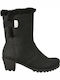 Rieker Anatomic Women's Boots with Zipper & Fur Black Y8079-00