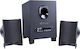 Kisonli ΤM-6000U 2.1 Wireless Speakers with Bluetooth 6W Black