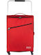 Zframe SHS222837RED/M Medium Travel Suitcase Fabric Red with 4 Wheels Height 67cm