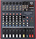 Audio Master MG102 Consolă Analogică cu 6 Canale cu Putere Fantomă și 6 Intrări XLR