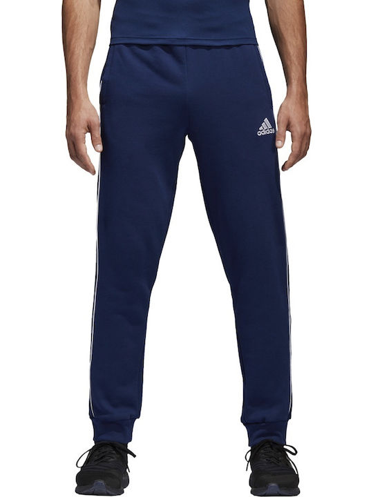 Adidas Core 18 Παντελόνι Φόρμας με Λάστιχο Μπλε