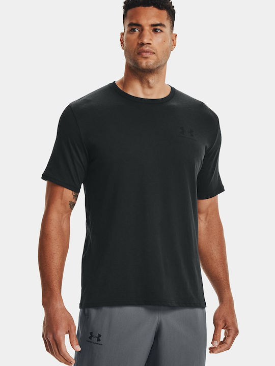 Under Armour Sportstyle Left Chest Sportliches T Shirt BLACK 1326799 001 Skroutz