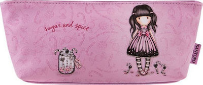 Santoro Sugar & Spice Pencil Case with 1 Compartment Pink