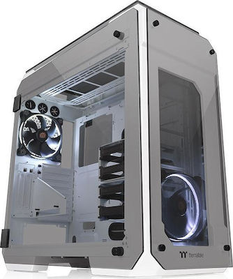 Thermaltake View 71 Tempered Glass Gaming Midi Tower Computer Case with Window Panel White