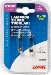 Lampa SV8.5-8 Lamps C10W 2pcs