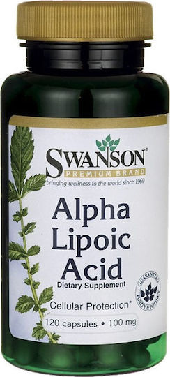 Swanson Alpha Lipoic Acid 100mg Special Food Supplement 120 Capsules