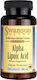 Swanson Aplha Lipoic Acid Alpha Lipoic Acid 300mg Ειδικό Συμπλήρωμα Διατροφής 120 κάψουλες