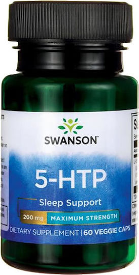 Swanson 5-HTP 200mg 60 Herbal Capsules Unflavoured