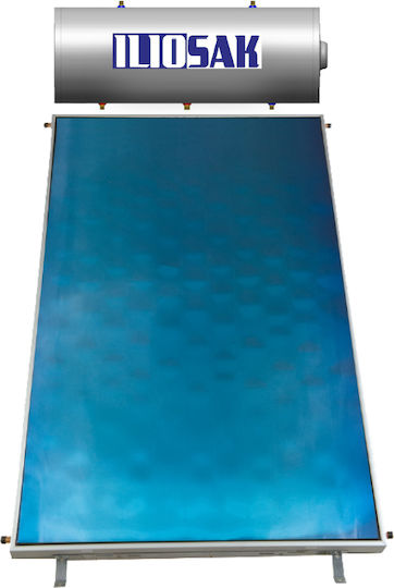 ILIOsak Alu90 160lt/2.5m² Glass Τριπλής Ενέργειας