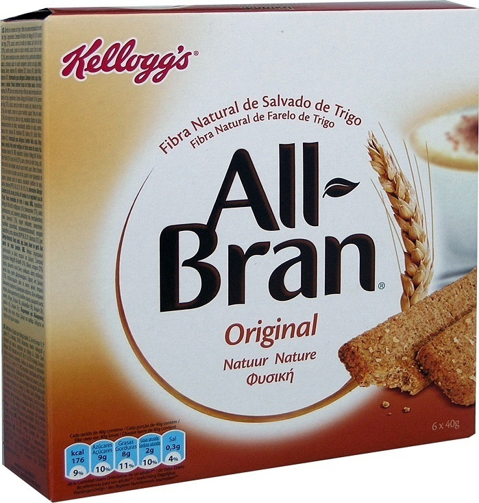 Kelloggs All Bran Natural Bar 6x40gr 240gr Skroutzgr