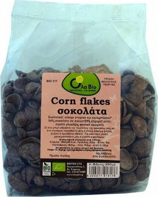 Όλα Bio Bio Δημητριακά Καλαμποκιού Corn Flakes Σοκολάτα Ολικής Άλεσης 250gr