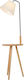 GloboStar Tiffany Floor Lamp H140xW40cm. with Socket for Bulb E27 Brown