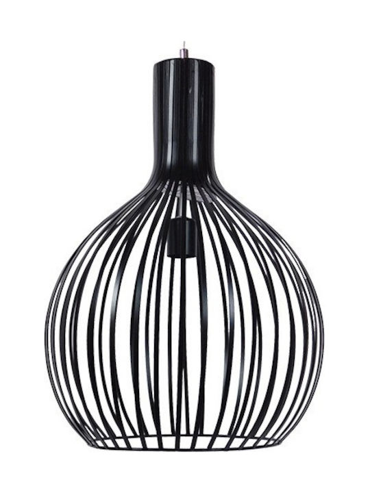 GloboStar Goblet Dark Pendant Lamp E27 Black