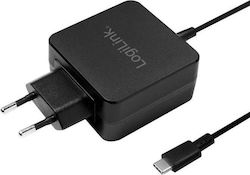 LogiLink USB-C Wall charger 45W 20V USB-C με Καλώδιο Τροφοδοσίας