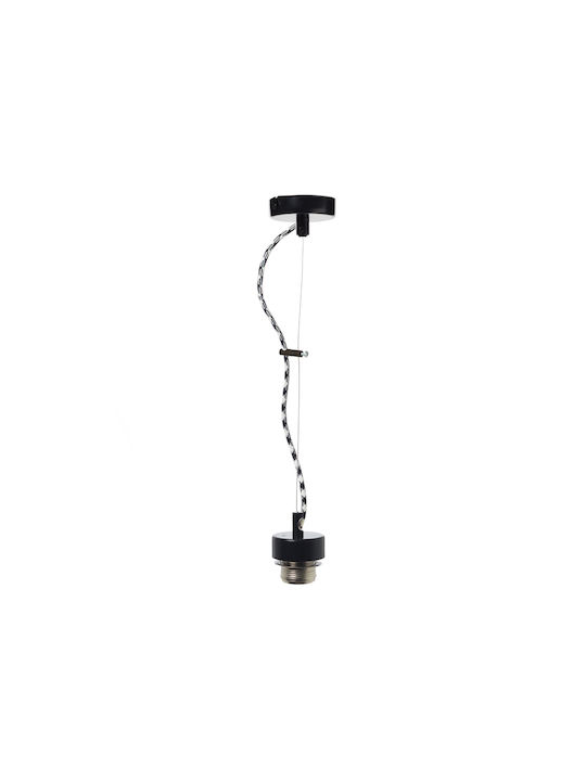 Aca Pendant Light Suspension for Socket E27 Black