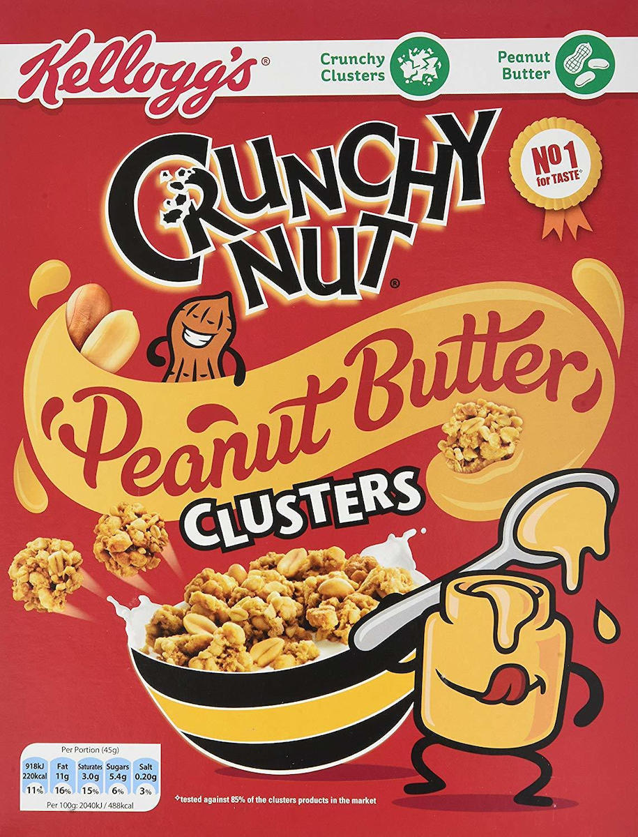 Kellogg's Crunchy Nut Peanut Butter Clusters 525gr Skroutz.gr