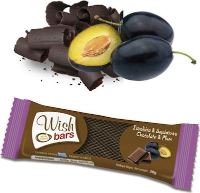 Wish Bar Energy with Chocolate & Plum No Added Sugar (1x30gr) 30gr