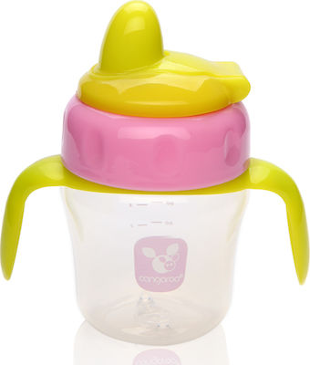 Cangaroo Non Slip Cup Educational Sippy Cup Plastic with Handles Pink for 6m+m+ 150ml 103017