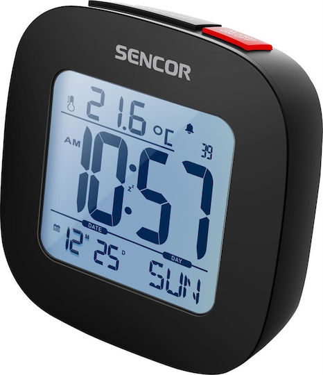 Sencor Sencor 1200 B Tabletop Digital Clock LCD with Alarm Clock Black