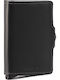 Twinwallet Men's Wallet Cards with RFID and Slide Mechanism Black
