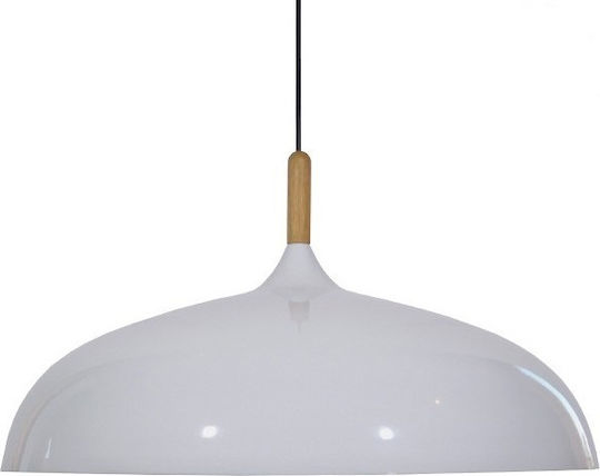 GloboStar Vallete Pendant Light White Bell with Socket E27 60x35cm