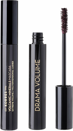 Korres Drama Volcanic Minerals Mascara for volume 2 Plum Brown 11ml