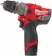 Milwaukee M12 FPDX KIT-202X Schlagbohrmaschinen Bohrschrauber Batterie Bürstenlos 12V 2x2Ah