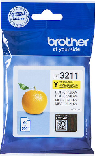 Brother LC-3211 Original InkJet Printer Ink Yellow (LC-3211Y)