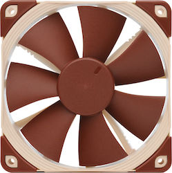 Noctua NF-F12 5V Gehäuselüfter 120mm mit Verbindung 4-Pin PWM 1Stück Braun