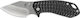 Gerber Kettlebell Pocket Knife Black with Blade made of Steel