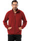 Men's Fleece Cardigan Red