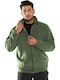 Men's Fleece Cardigan Khaki