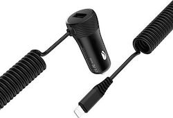 Hoco Car Charger Total Intensity 3.4A with Cable Lightning / Micro-USB