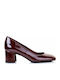 Sante Patent Leather Burgundy Heels