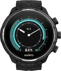 Suunto 9 Baro Stainless Steel 50mm Αδιάβροχο Smartwatch με Παλμογράφο (Titanium Black)