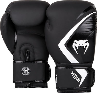 Venum Contender 2.0 Γάντια Πυγμαχίας από Συνθετικό Δέρμα για Αγώνα Μαύρα