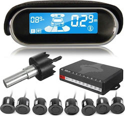 Car Parking System with Screen and 8 Sensors in Black Colour ALS-108