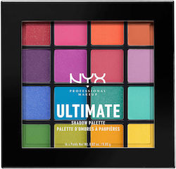 Nyx Professional Makeup Ultimate Παλέτα με Σκιές Ματιών σε Στερεή Μορφή 04 Brights 13.3gr